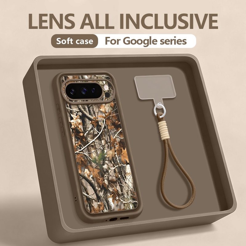 Google Pixel 9 - 숲 사냥 패턴 TPU 폰 케이스