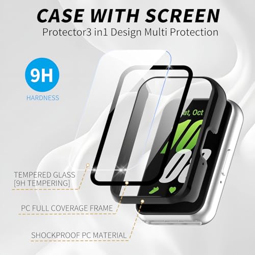 삼성 갤럭시 핏 3용 유리+케이스 하드 범퍼 쉘 스마트 - Samsung Smartwatch Accessories 리뷰 및 가격