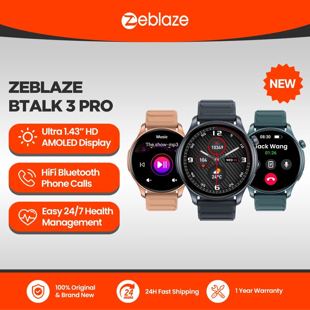 새로운 Zeblaze Btalk 3 PRO 1.43
