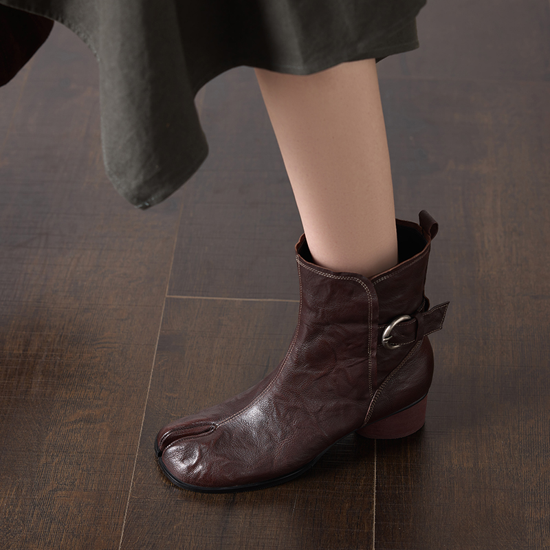 수제 정품 가죽 양가죽 타비 앵클 부츠, 패션 스플릿  - Leather Classic Strap 리뷰 및 가격